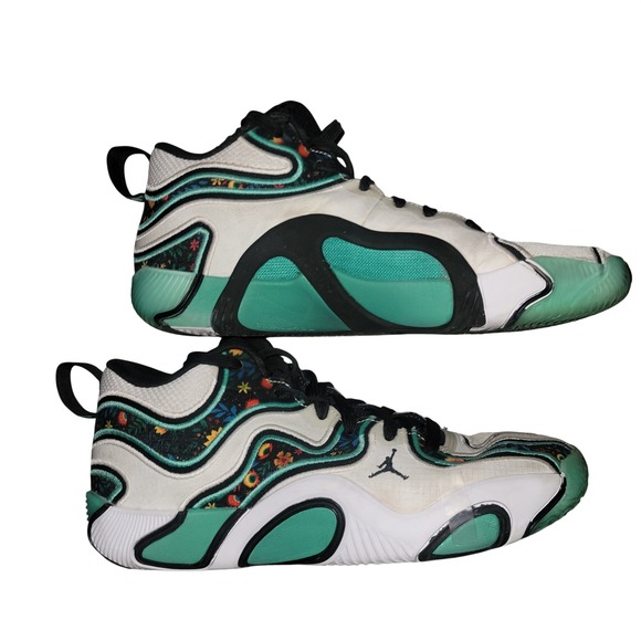 NIKE TATUM 3 Jordan Formula 23 Toggle Floral Print Teal White Basketball Shoes 9